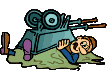 Animiertes Bauarbeiter und Baustelle Gif 8