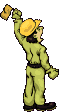 Animiertes Bauarbeiter und Baustelle Gif 9